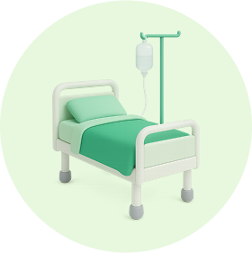 병원 침대 아이콘